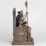 Δίας: Στον θρόνο με την αστραπή (Αγαλμα Ηλεκτρόλυσης Μπρούτζου και Ρητίνης 27εκ.)